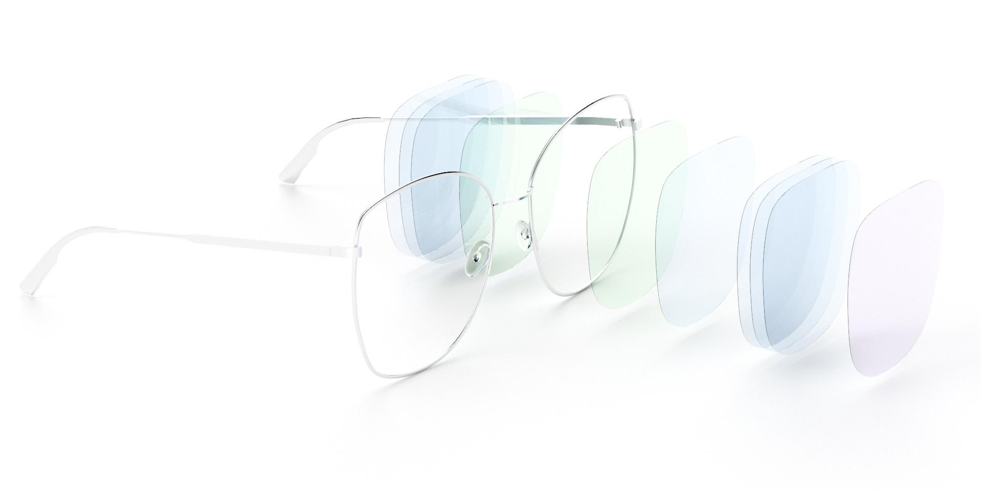 Um esquema visual que mostra os diferentes tipos de revestimento ZEISS DuraVision: proteção UV, durabilidade, resistência à sujidade, antirreflexo e facilidade de limpeza.